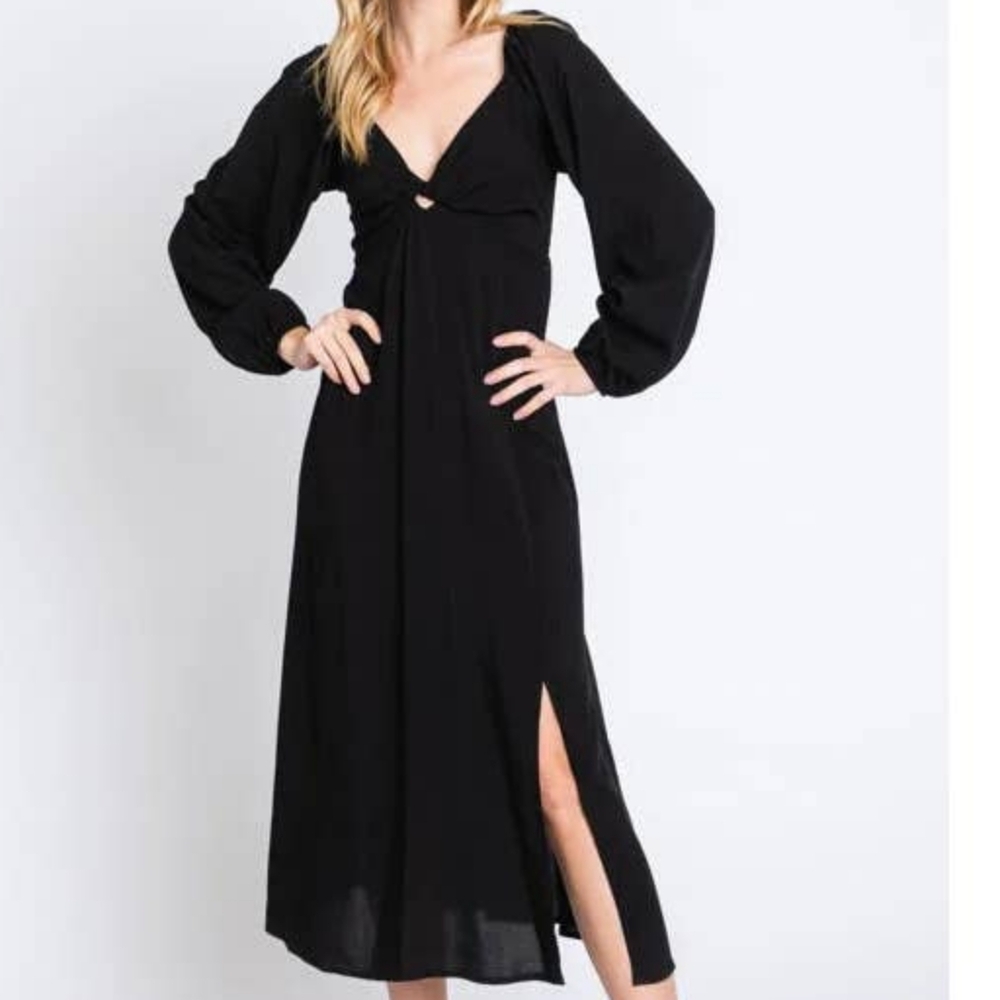 Nwt, Final Touch Black Long Sleeve Dress